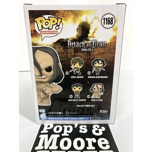 Funko Pop! Attack On Titan: Ymirs Titan 1168 Vaulted Figure W/Protector - Picture 4 of 10